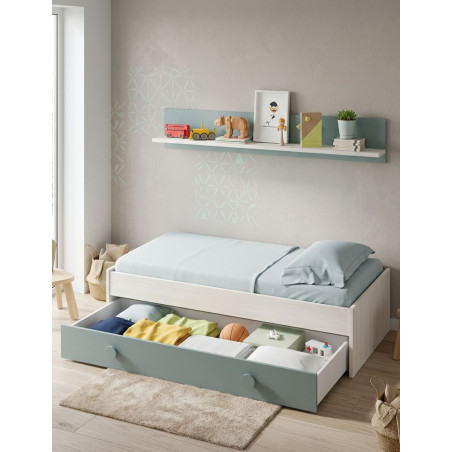 Cama Doble Juvenil con Estante Superior Enjoy - Montiel