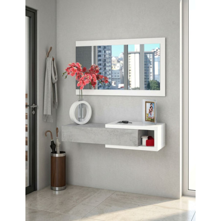 Recibidor Enzo con Espejo y Mueble - Montiel