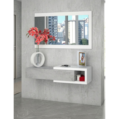 Recibidor Enzo con Espejo y Mueble - Montiel