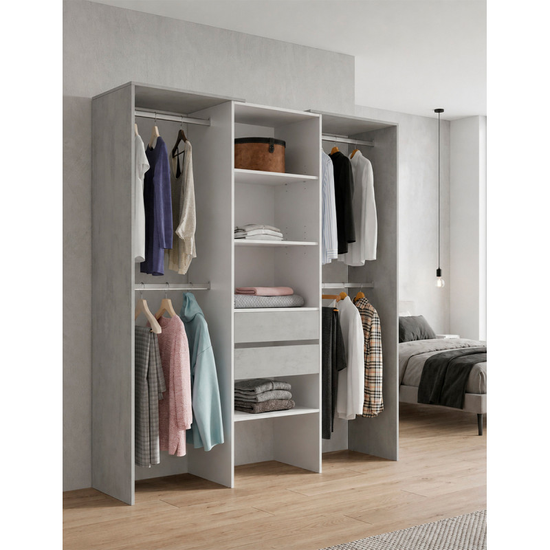 Vestidor Tidy para 2 Personas 202x179 cm. - Montiel