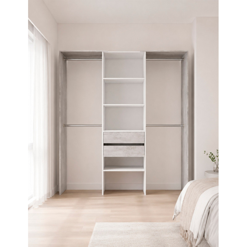 Vestidor Tidy para 2 Personas 202x179 cm. - Montiel