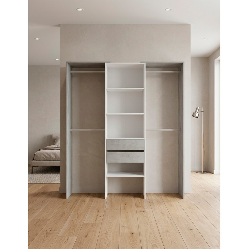 Vestidor Tidy para 2 Personas 202x179 cm. - Montiel