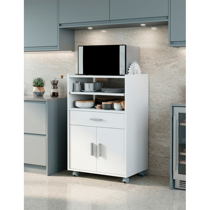 Mueble de Microondas Cheff BlancoArtik/Cemento - Montiel