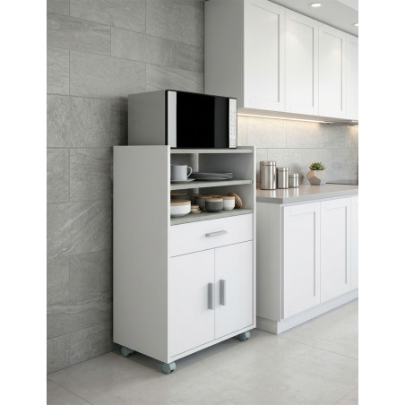 Mueble de Microondas Cheff BlancoArtik/Cemento - Montiel