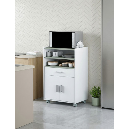 Mueble de Microondas Cheff BlancoArtik/Cemento - Montiel