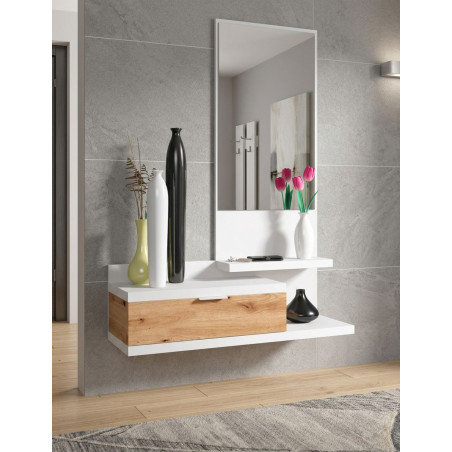 Mueble Recibidor Lía con Espejo 116x81 cm - Montiel
