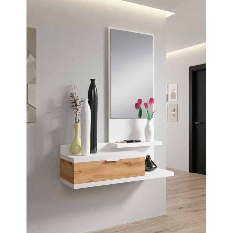 Mueble Recibidor Lía con Espejo 116x81 cm - Montiel