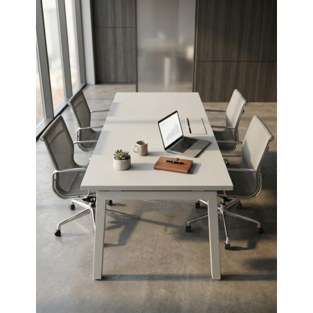 Mesa Oficina Blanca Forma 5 - Montiel