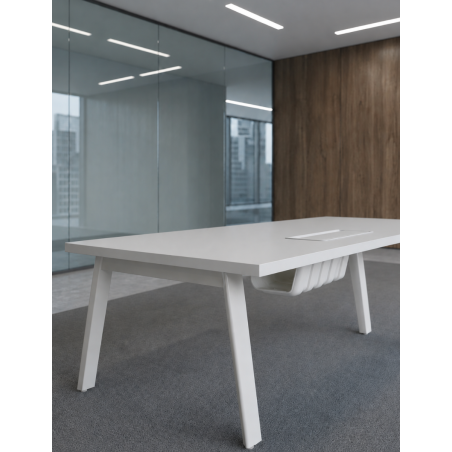 Mesa Oficina Blanca Forma 5 - Montiel