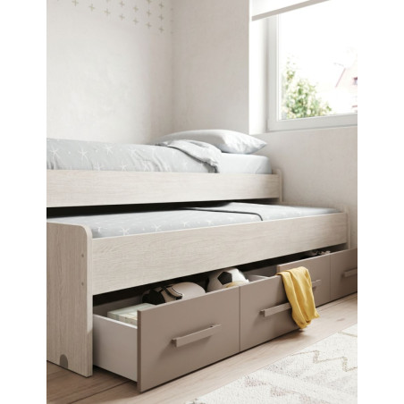 Cama Nido + 2 Cajones (190x90 - 180x90)  - Montiel