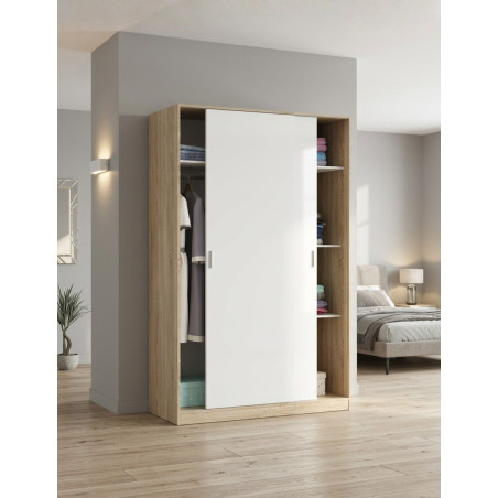 Armario Dormitorio Noon Plus Blanco / Roble - Montiel