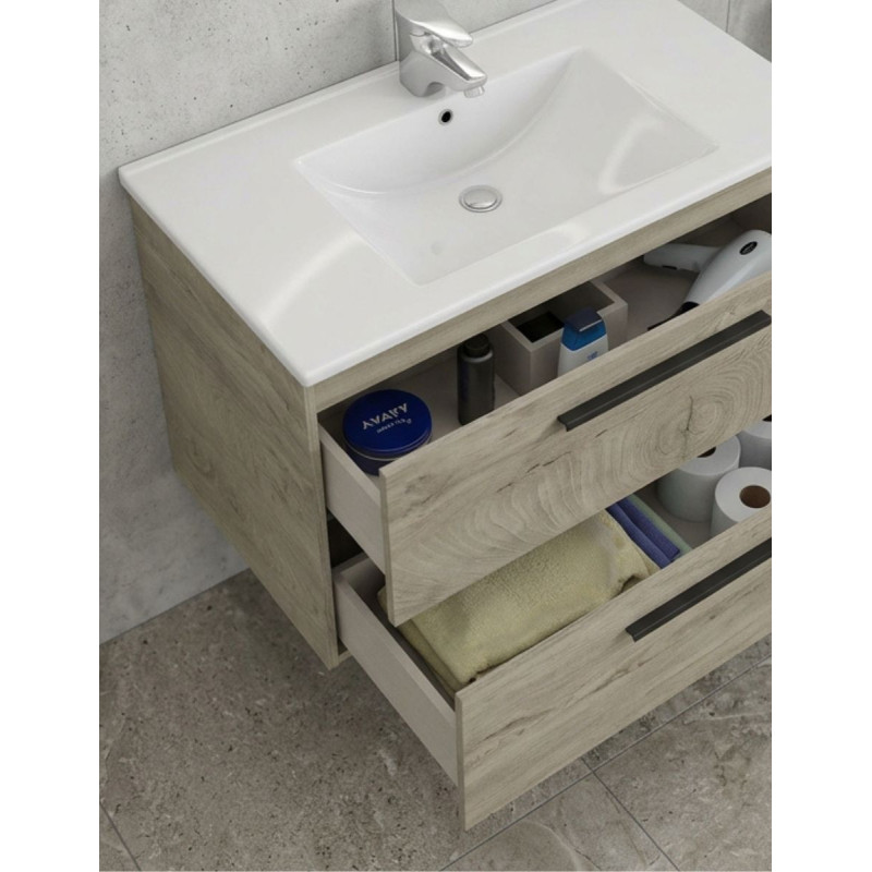 Mueble Baño Suspendido Noa para Lavabo con Espejo - Montiel
