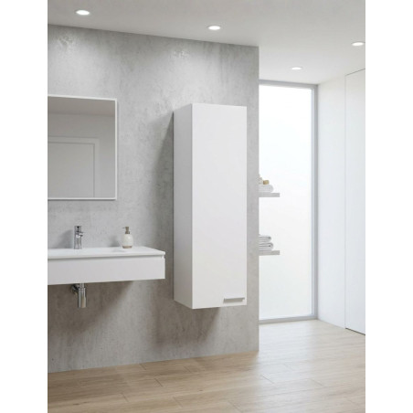 Camerino de Baño Koncept 1 Puerta Blanco Brillo - Montiel