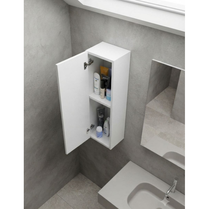 Camerino de Baño Koncept 1 Puerta Blanco Brillo - Montiel