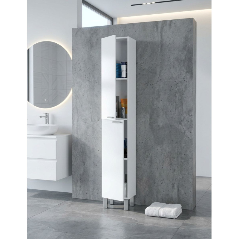 Armario de Baño Koncept Alto Blanco Brillante - Montiel