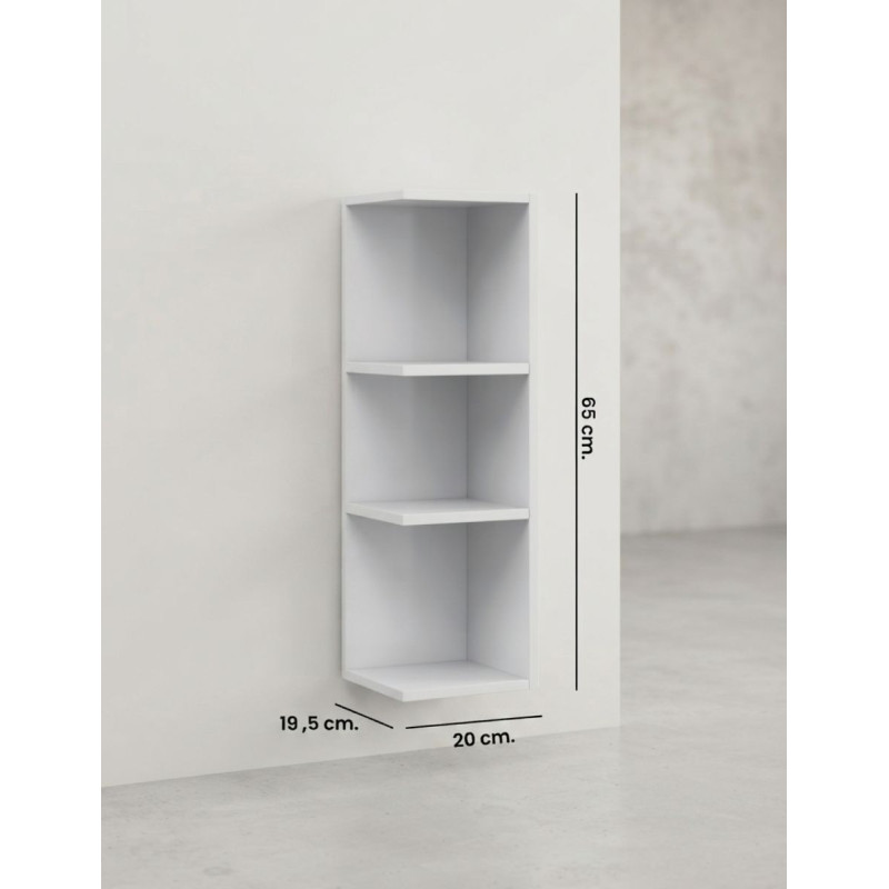 Módulo Rinconero Baño Blanco Brillo Colgante - Montiel