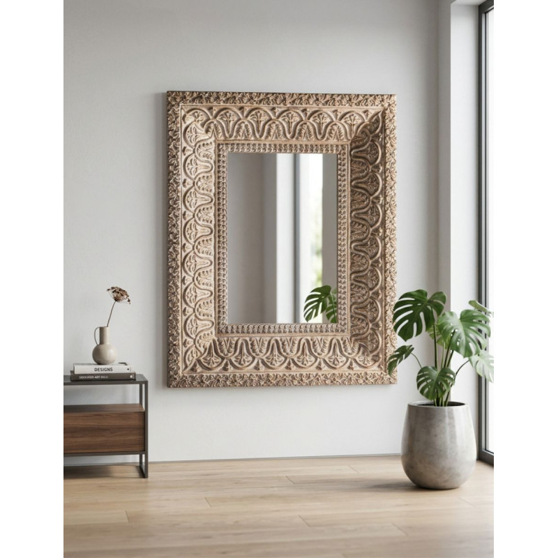 Espejo Barviere de Recepción Beige 151x121 cm. - Montiel