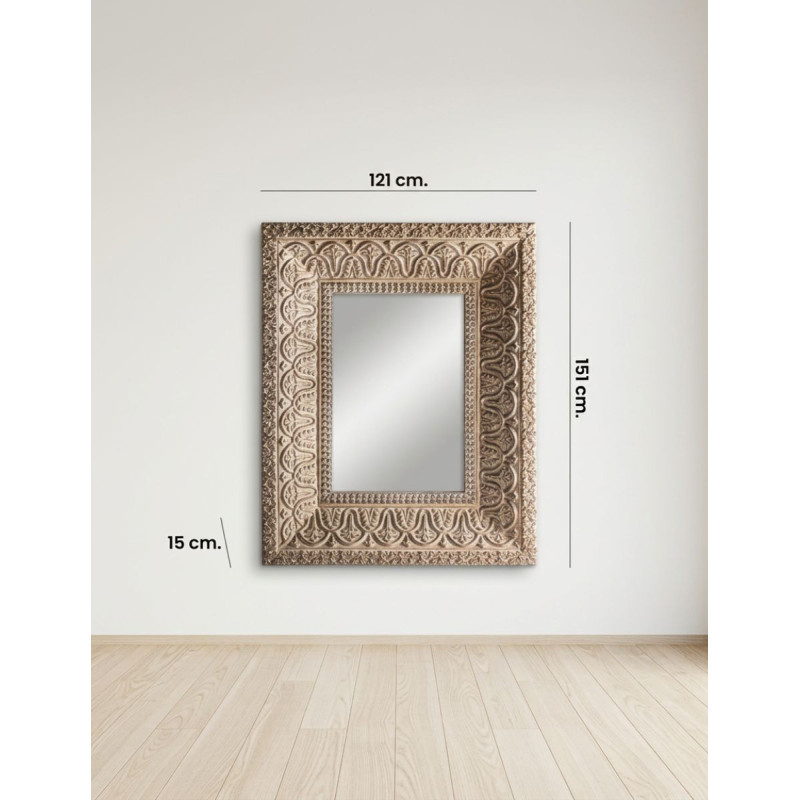 Espejo Barviere de Recepción Beige 151x121 cm. - Montiel