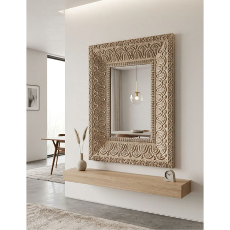Espejo Barviere de Recepción Beige 151x121 cm. - Montiel