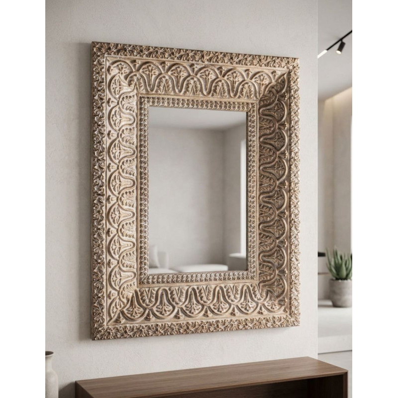 Espejo Barviere de Recepción Beige 151x121 cm. - Montiel