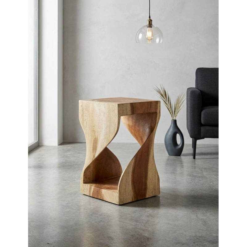 Mesa de Centro y Taburete Maun Madera de Acacia - Montiel