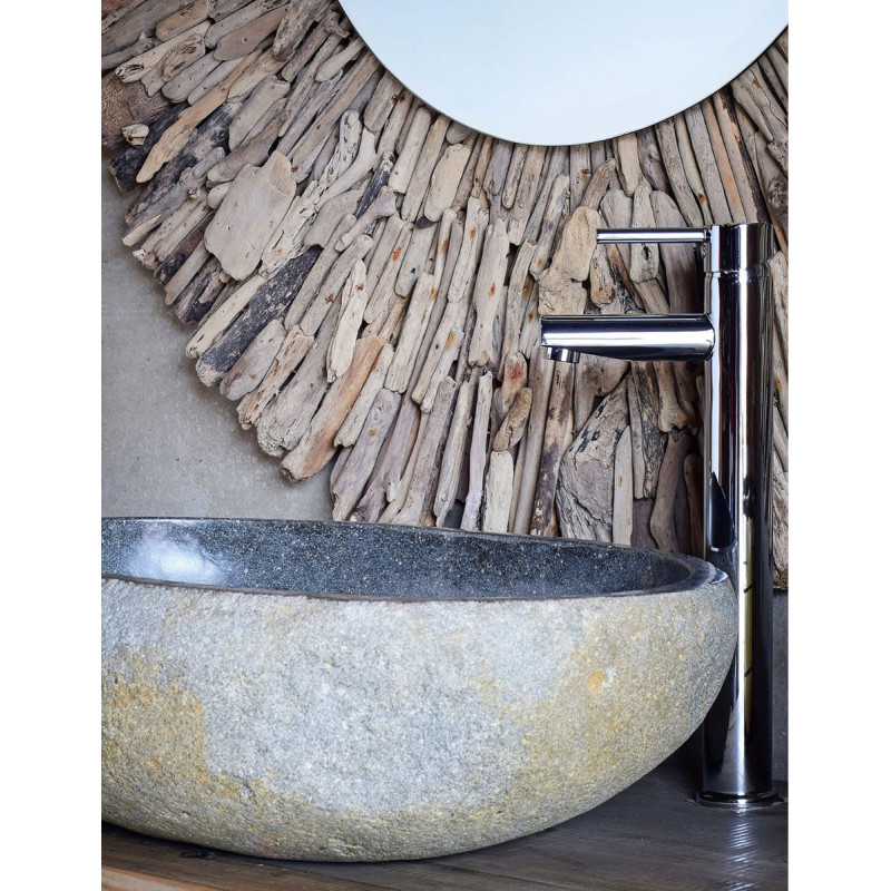 Lavabo Tauro Escultórico en Piedra Natural Arena - Montiel