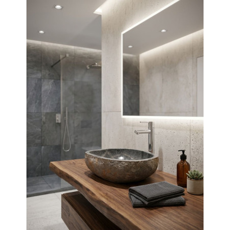 Lavabo Tauro Escultórico en Piedra Natural Arena - Montiel
