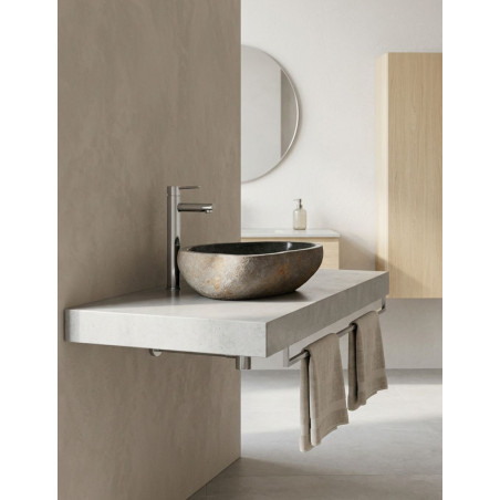 Lavabo Tauro Escultórico en Piedra Natural Arena - Montiel