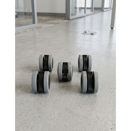 Juego de 5 Ruedas para Parquet o Suelos Duros - Montiel