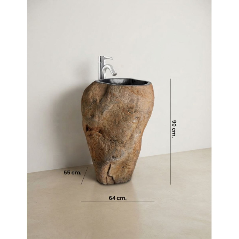 Lavabo Escorpión Piedra Natural Marrón - Montiel