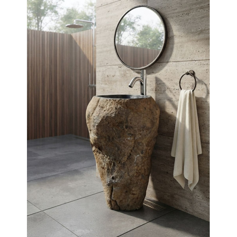 Lavabo Escorpión Piedra Natural Marrón - Montiel