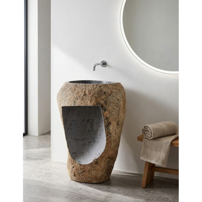 Lavabo Escorpión Piedra Natural Marrón - Montiel