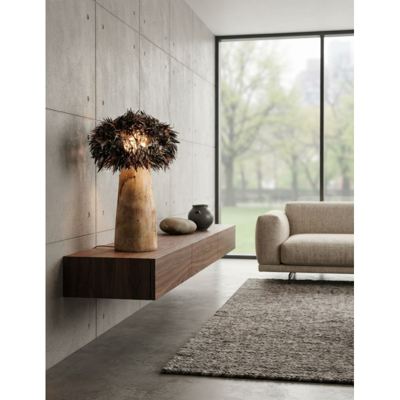 Lámpara Sobremesa Ghedas Madera de Teka 75x50 cm. - Montiel