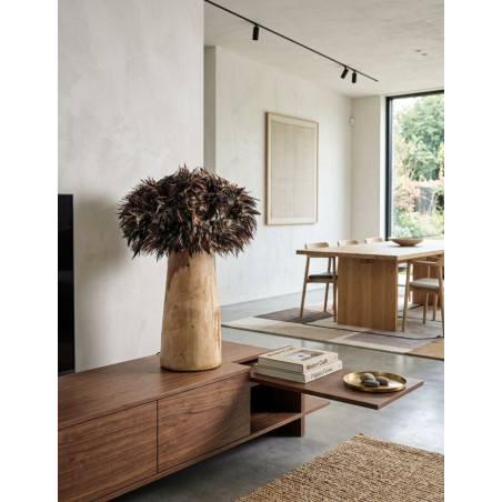 Lámpara Sobremesa Ghedas Madera de Teka 75x50 cm. - Montiel