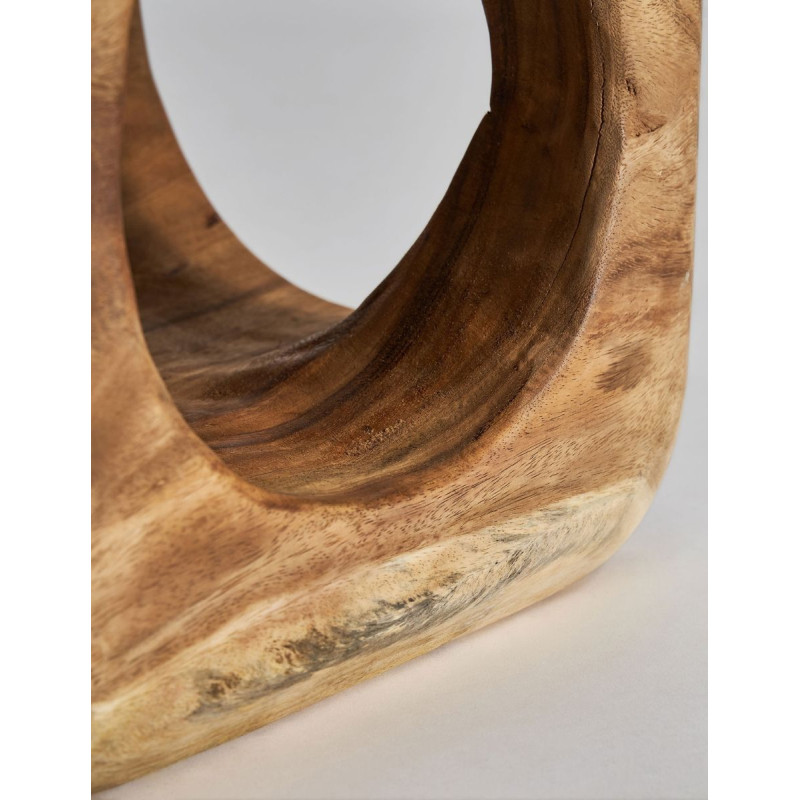 Mesa Auxiliar Reposapiés Arusa 40x40 cm. de Madera - Montiel