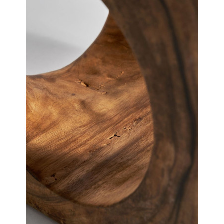 Mesa Auxiliar Reposapiés Arusa 40x40 cm. de Madera - Montiel