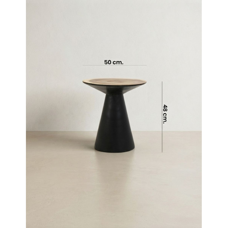 Mesa Auxiliar Arusa 48x50 cm. Madera Suar - Montiel