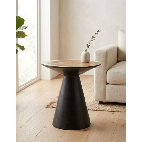 Mesa Auxiliar Arusa 48x50 cm. Madera Suar - Montiel