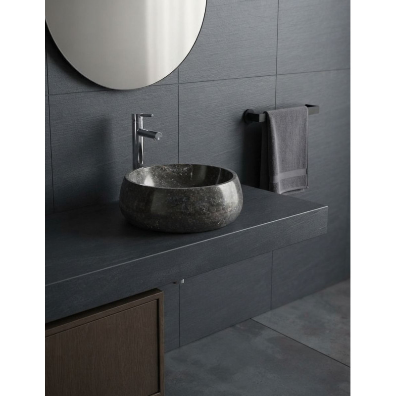 Lavabo Capricornio de Mármol Negro Brillante - Montiel