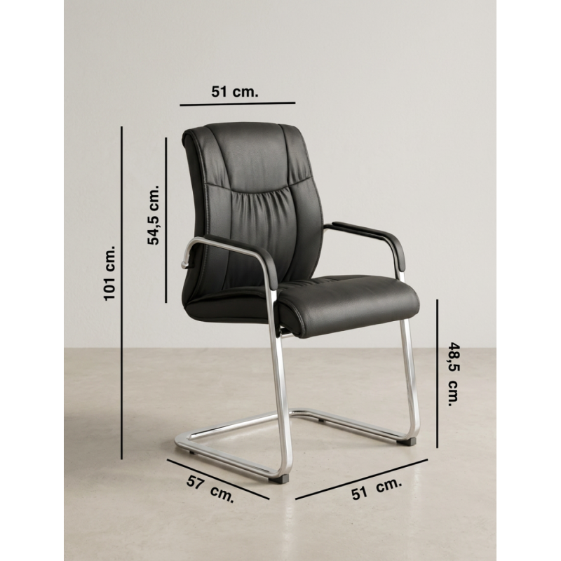 Silla Confidente Roa Patín de Mobel Linea - Montiel