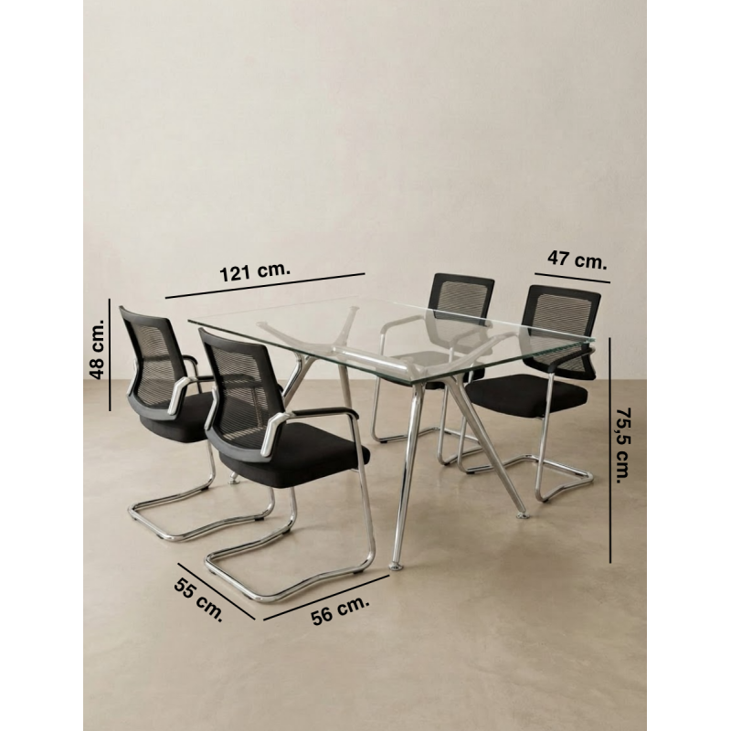 Pack Mesa Arkitek + Sillas Dallas - Montiel