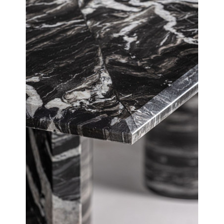 Mesa Dirección Oficina Gautby Mármol Negro 240 cm. - Montiel