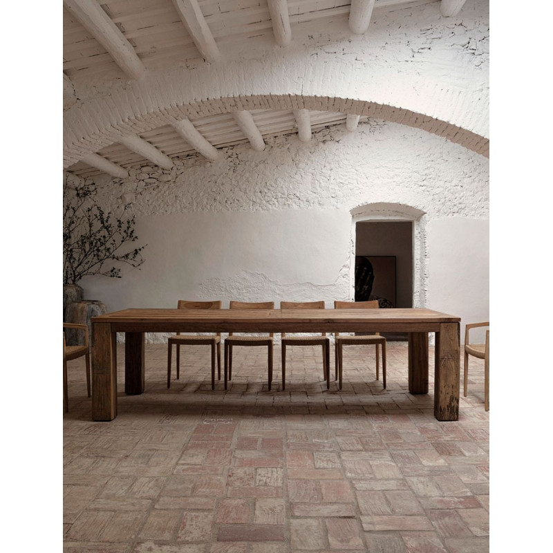 Mesa Madera Comedor Backlyn 270x120 cm. Marrón - Montiel