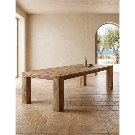 Mesa Madera Comedor Backlyn 270x120 cm. Marrón - Montiel