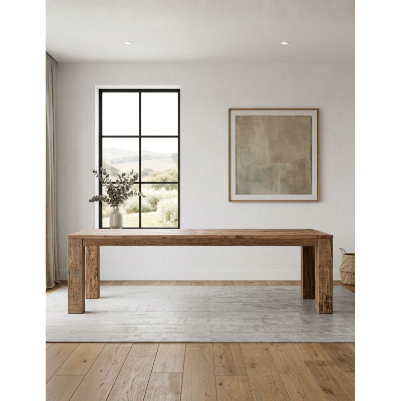 Mesa Madera Comedor Backlyn 270x120 cm. Marrón - Montiel