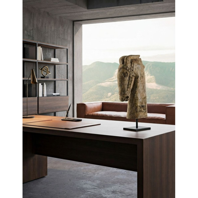 Figura Caballo Decorativo 90 cm. de Alto de Madera - Montiel