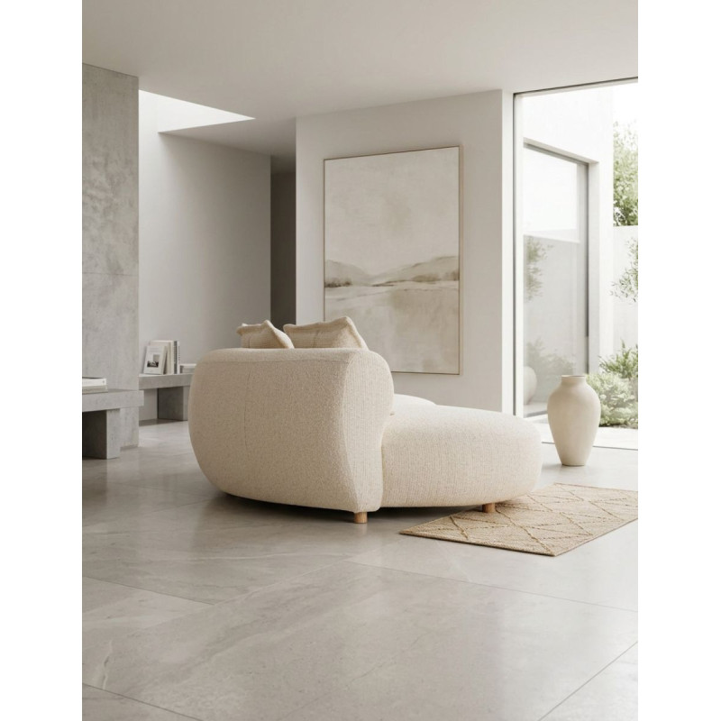 Sofá Salón Modular Zakupi Beige con 4 Cojines - Montiel