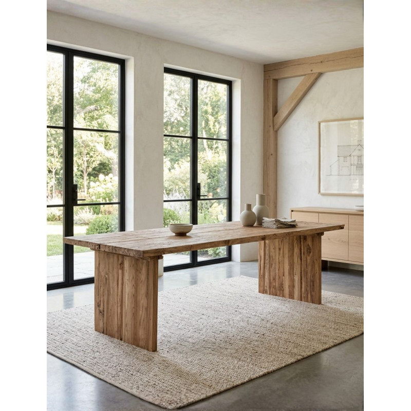 Mesa Comedor Omaha 260x110 cm. de Madera Marrón - Montiel