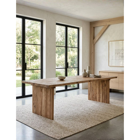 Mesa Comedor Omaha 260x110 cm. de Madera Marrón - Montiel