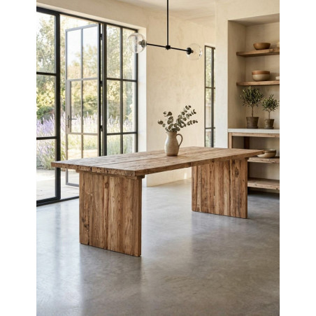 Mesa Comedor Omaha 260x110 cm. de Madera Marrón - Montiel